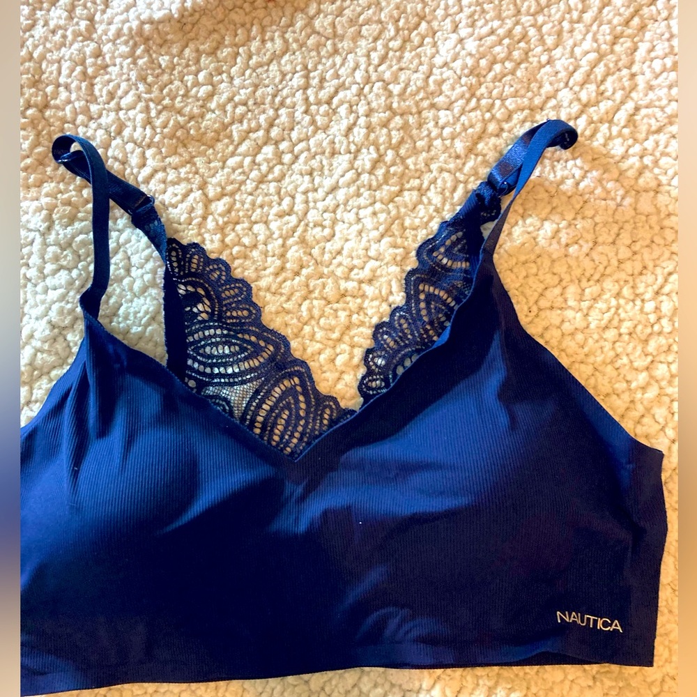 Nautica Bra Size Medium Color Blue
